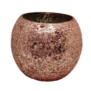 Custom Luxury Hot-Selling Top Round High-Quality Hand-crafted Multi-Purpose Home Decor Rosewood <b>Small</b> Mosaic Glass Votive - Product Image 2