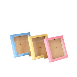 Hot Customized multi-size photo display cabinet standing 5x7 9x9 10x10 12x12 resin shadow box photo frame wholesale with glass