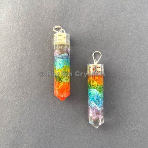 Wholesaler of Chakra <b>Orgonite</b> Pencil Pendants : Chakra <b>Orgonite</b> Pencil Pendants For Sale - Product Image 1