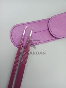 แหนบปลายขนตาแบบตรง45องศาทำจากสเตนเลสทนทานแบบมืออาชีพตามสั่ง - Product Image 6