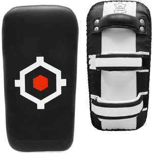 Manoplas profesionales de cuero para KICK MUAY THAI, almohadillas THAI con correas de mango ajustables, precio al por mayor, directo de fábrica - Product Image 3