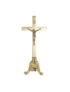 BRASS HOLY ALTAR CROSS FULL ENGRAVED CHURCH SUPPLIES - Product Image 4