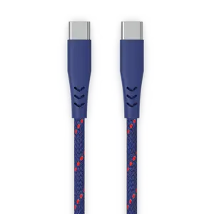 Popular Type C Charging Cable Extra Long Navy Blue Color USB C to C 2.0 3M/10ft. Nylon Braiding Cable