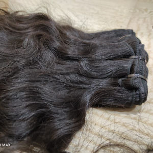 Faisceaux d'extension de machine Extension de cheveux vierges de temple de cheveux humains de haute qualité 12A Grade Cuticules Cheveux alignés - Product Image 1