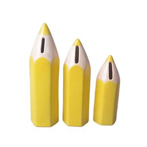 <span class=keywords><strong>Pot</strong></span> en céramique créatif en forme de <span class=keywords><strong>crayon</strong></span>, tirelire, économie de pièces de monnaie pour décoration/cadeau pour enfants, nouvelle collection - Product Image 1