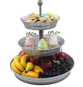 Support à gâteau rond de grande taille de qualité supérieure en fer forgé avec un design noir fait à la main, parfait pour les présentations élégantes de desserts - Product Image 4