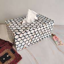 Servilletero de diseño de lujo para madre de perla, caja de pañuelos para manualidades, hogar y sala de estar - Product Image 4