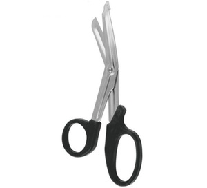 Instruments chirurgicaux de haute qualité, ciseaux à bandes universels, poignée en plastique, noir en acier inoxydable de 14.5 cm qualité allemande - Product Image 3