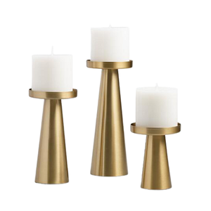 Porte-bougie décoratif en métal de Noël fait main, style classique, en acier inoxydable couleur argent, taille et forme personnalisées, pour la maison - Product Image 6