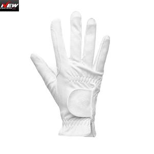 Guantes de cuero para equitación, guantes deportivos ecuestres de alta calidad, guantes de seguridad personalizados para carreras ecuestres AM704 - Product Image 1