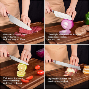 18 Piece High Quality Stainless Steel <b>Kitchen</b> Knife Set with wooden Handle - Product Image 6