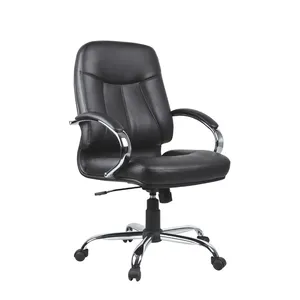 Tough Manager Chrome Base Premium Leather Office Chair Malaysia