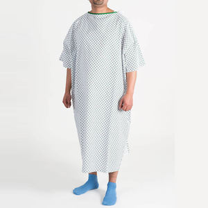 Bata vaquera para pacientes Uso hospitalario 100% algodón Unisex - Product Image 1