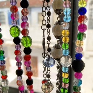 Décoration de fenêtre suspendue en verre artisanale de style T, avec franges personnalisées, fournisseur en gros - Product Image 2