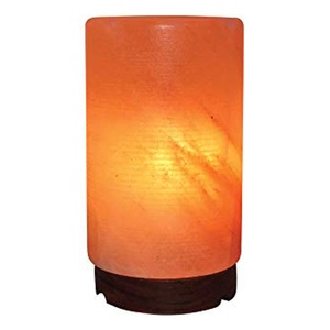 Pink Organic Material Carved Angel Theme Cylinder Shape Salt Lamp-Sian Enterprises - Product Image 3