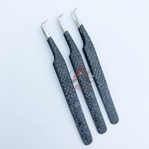 แหนบต่อขนตาแบบแยก90องศาทำจากสเตนเลสสตีลจับปลายแหลมแข็งแรงทนทานโลโก้ออกแบบได้ตามที่ต้องการ - Product Image 2