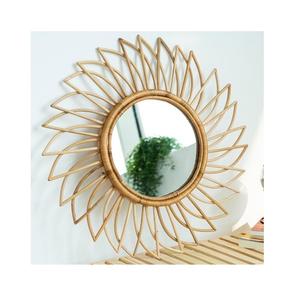 Eco-Friendly Handmade Craft Rattan Wall <b>Mirror</b> Bali Style Rattan <b>Bamboo</b> <b>Mirror</b> Made in Vietnam - Product Image 4