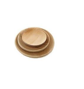 Plateau de service rond en bois d'acacia, plateau de chargeur en bois de haute qualité pour les aliments collations, grande taille au prix, 5 pièces - Product Image 6