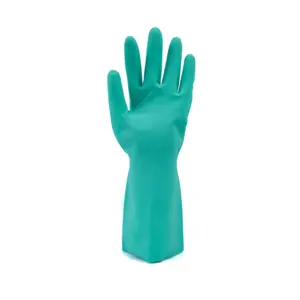 Gants en nitrile légers et fins, gants de sécurité floqués résistants aux produits chimiques, gants de travail de qualité pour la manipulation de l'huile et de la graisse