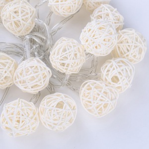 Décor de boules de rotin avec différentes tailles et couleurs 99GD - Product Image 6