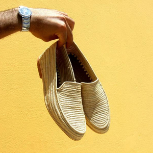 <span class=keywords><strong>Scarpe</strong></span> Unisex in <span class=keywords><strong>Rafia</strong></span> Eleganti, Collezione Unica Fatta a Mano - Product Image 1