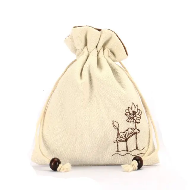 Custom Packaging Organic Pouch 100% Cotton Filter Bag Fabric Cloth Manufacturer Shopping Produce Eco-Friendly Sustainable