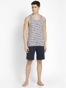 Débardeur à col en O pour hommes, gilet de gymnastique en microfibre respirant et confortable pour les sports et les entraînements, impression numérique - Product Image 3