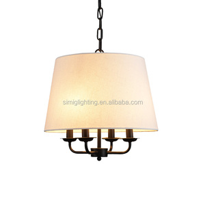 Simig Chiếu Sáng Tối Giản Đơn Giản Đèn Chùm Vải Bóng Pha Lê Bằng Gỗ Hoặc Kim Loại Treo Đèn Mặt Dây Chuyền Đèn - Product Image 6