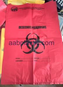 Sacs à risque biologique sac poubelle médical sacs à déchets hdpe pour médical - Product Image 2