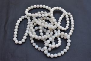 ขายส่งพลอยลูกปัดรุ้ง6,7,8มิลลิเมตรมูนสโตนลูกปัดเครื่องประดับหินธรรมชาติ Strand ลูกปัดหลวม - Product Image 2