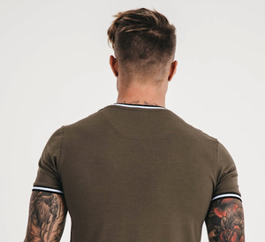 Venta al por mayor de fábrica logotipo personalizado absorbente de sudor transpirable Casual Fit manga corta cuello redondo hombres camiseta - Product Image 5