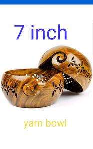 Ywhinam — bols de rangement de fils de bois, accessoires au Crochet sculpté à la main, outils artisanaux de qualité supérieure - Product Image 3