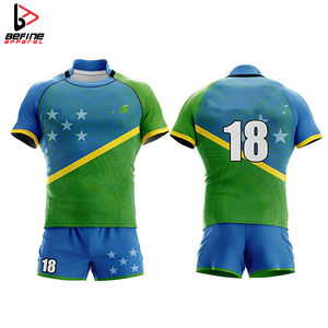 2024 uniformes de Rugby personalizados de alta calidad Unisex, ropa deportiva sublimada transpirable, conjuntos de fútbol de Rugby al por mayor - Product Image 2