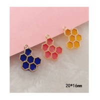 Porte-clés jaune abeille et ruche, personnalisé, en émail, bon marché, avec dessin animé pour souvenir