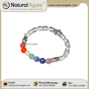 Carved Europe Massage Wands Customize Gemstone 7 Chakra <b>Bracelet</b> With Crystal Beads for Sale Spiritual Beaded <b>Bracelet</b> - Product Image 5