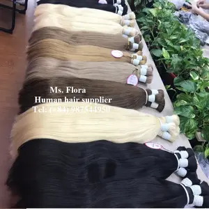 HUMAN HAIR BULK - VIRGIN ONE DONOR- VIETNAMESE HUMAN HAIR- BLOND CLOR