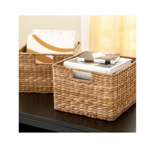 Panier de rangement en jacinthe d'eau naturelle tissée à la main panier de paille fait main du Vietnam 99GD - Product Image 2