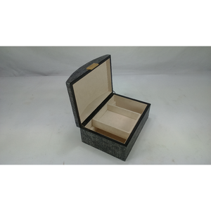 Boîte à bijoux en Faux diamant, serrure en laiton, couleur gris clair, sexy, 0,32x0,22x0,15, boîte à bijoux, Faux Boa - Product Image 6