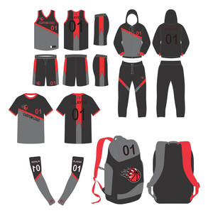 Ensemble de Basketball Unisexe Personnalisable de Haute Qualité avec Logo Sublimé, Tailles Plus, Anti-Bactérien et Durable - Product Image 1