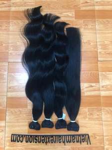 Extensions de cheveux 100% naturels vierges Remy, style French Curl, longueur 8-40 pouces, 100g - Product Image 3