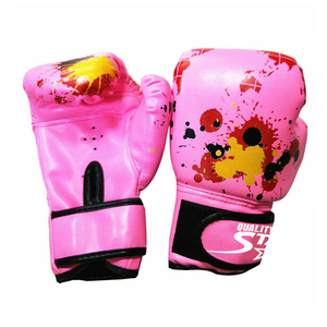 Gants de boxe en coton imprimé fleur, couleur rose, taille réglable, poinçonnage, combat, pour jeunes - Product Image 5