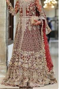 Lehenga nuptiale indienne pakistanaise exquise avec broderie luxueuse et élégante robe de mariée Dupatta 2025 Designer traditionnel - Product Image 3