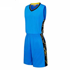 2022 vente en gros maillots d'entraînement de basket-ball pour hommes vêtements de sport respirants Poche double face Techniques de sublimation imprimées - Product Image 3