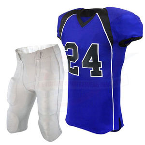 Ventes en gros d'uniformes de football américain haut de gamme, design de logo personnalisé, chemises, hauts respirants, 100% polyester, grandes tailles - Product Image 6