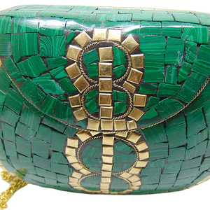 Pochette ethnique en mosaïque, sac à main en métal - Product Image 2