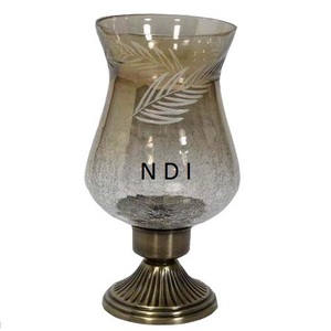 Bodas o fiesta de Navidad decoración artículo candelabro lámpara con pantalla de cristal - Product Image 5