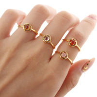 Anneaux en argent Sterling 925 avec pierres de naissance, bijoux en pierres précieuses naturelles, anneaux de guérison, en cristal