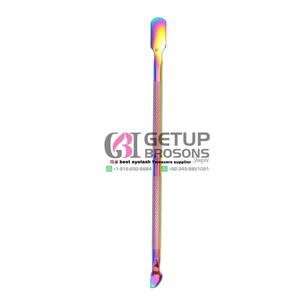 GETUP BROSONS IMPEX Empujadores de Uñas de Acero Inoxidable con el Mejor Estilo, en Oro Rosa/Oro Plasma Arcoíris/Plateado/Recubrimiento en Polvo, para Belleza - Product Image 1