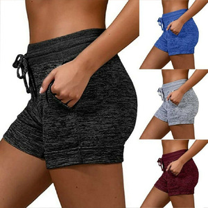 Pantalones cortos deportivos de algodón para mujer, personalizados, a la moda, a precio de fábrica, de Pakistán - Product Image 4