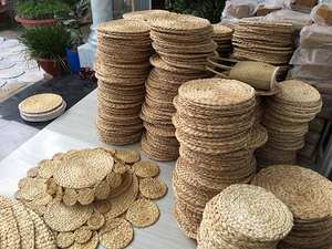 Woven Water Hyacinth Placemats/ <b>Round</b> Braided Rattan <b>Mat</b> for Dining <b>Table</b>/ Large Weave <b>Round</b> <b>Mats</b> Ms. Lily +84 906 927 736 - Product Image 2
